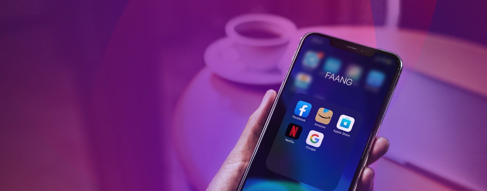 Meta (previously Facebook) Apple, Amazon, Netflix, and Google (FAANGs) index banner image