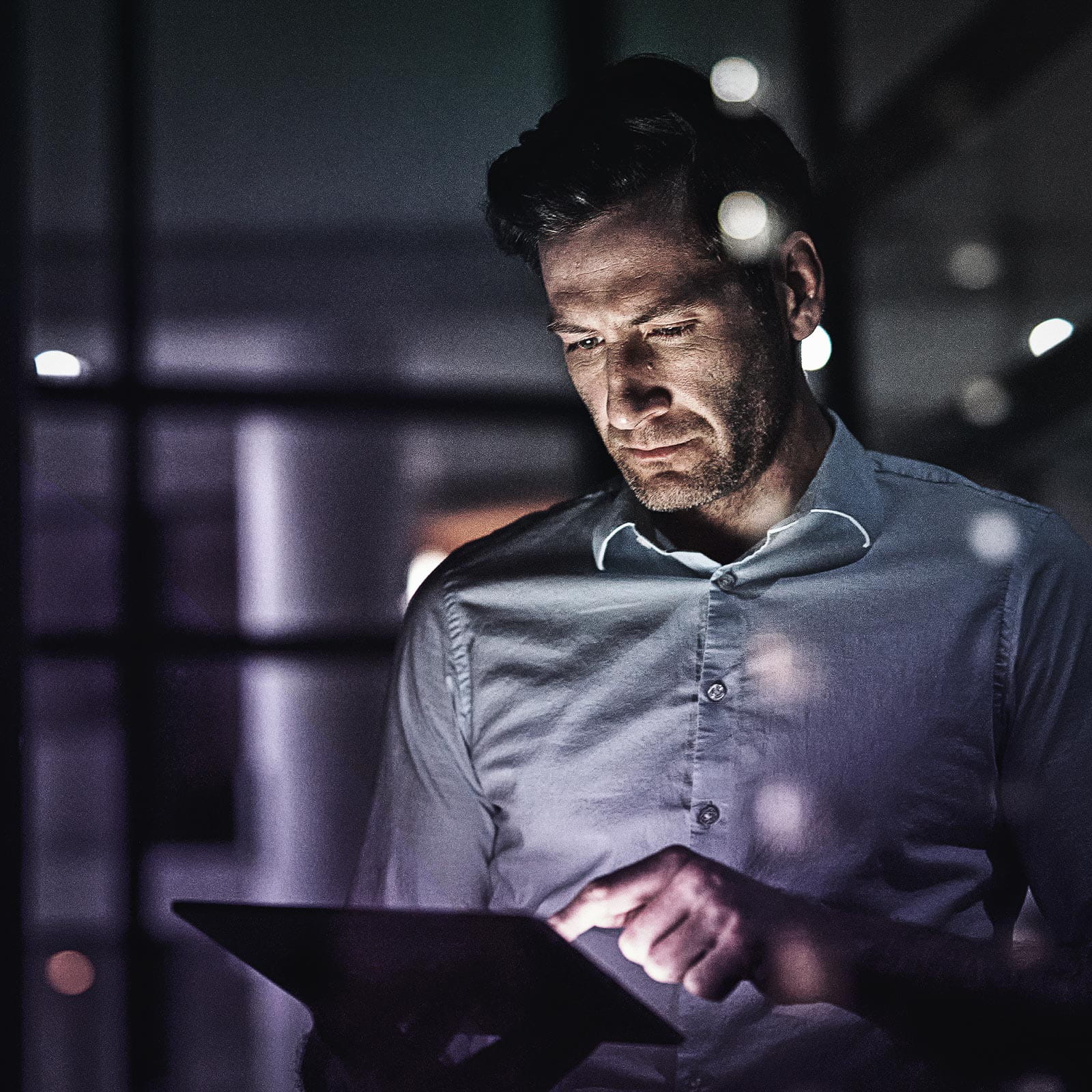 Man using mobile phone