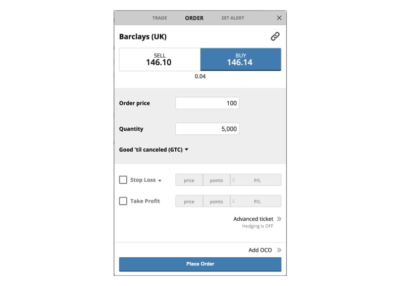 Entry Orders - buy limit