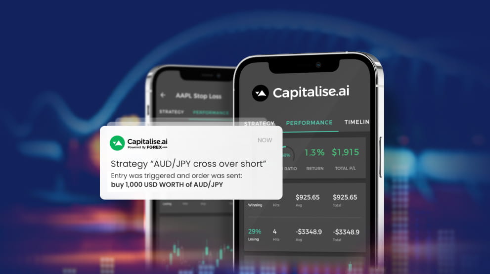 Mobile phone showing Capitalise.ai