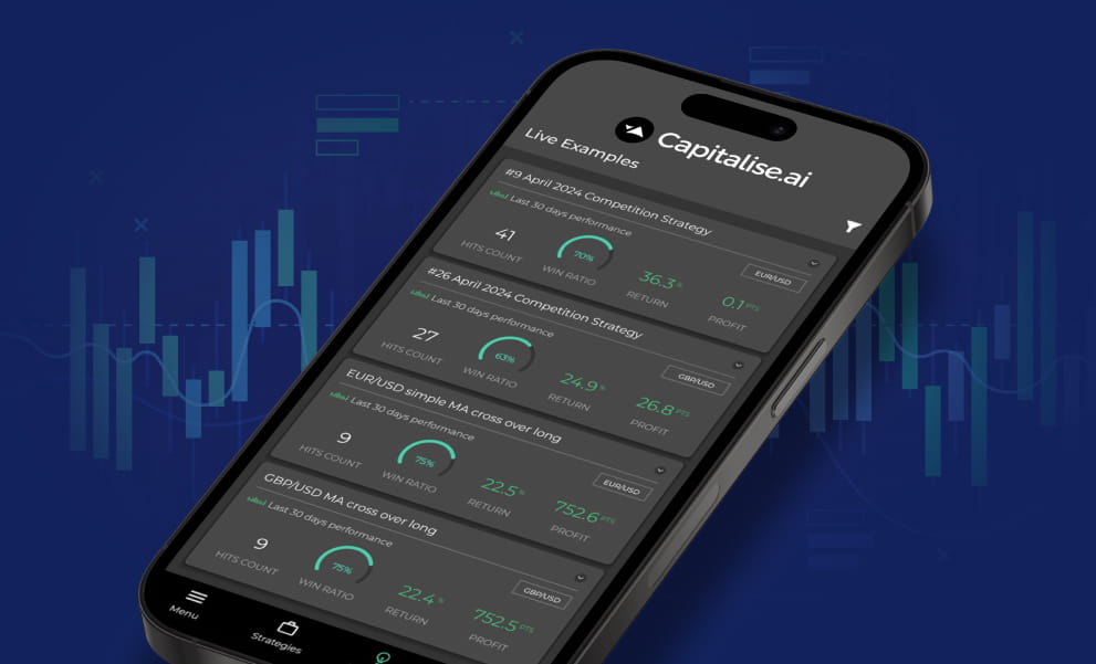 Mobile phone showing Capitalise.ai