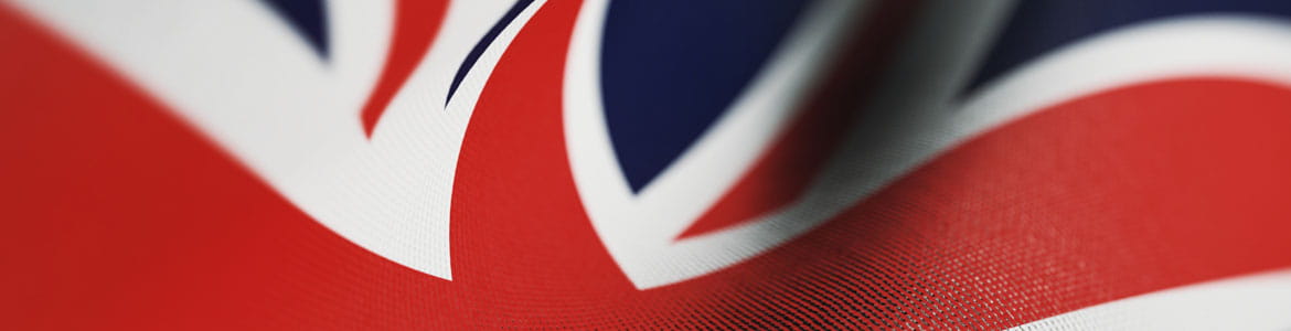 UK Close-up of Union Jack flag