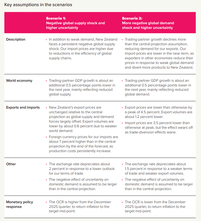 RBNZ assumptions May 2025
